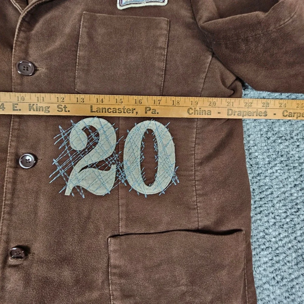 Vtg Red X Jacket Pikwakwad Philadelphia Phillies Chore Coat Blazer Brown Mens